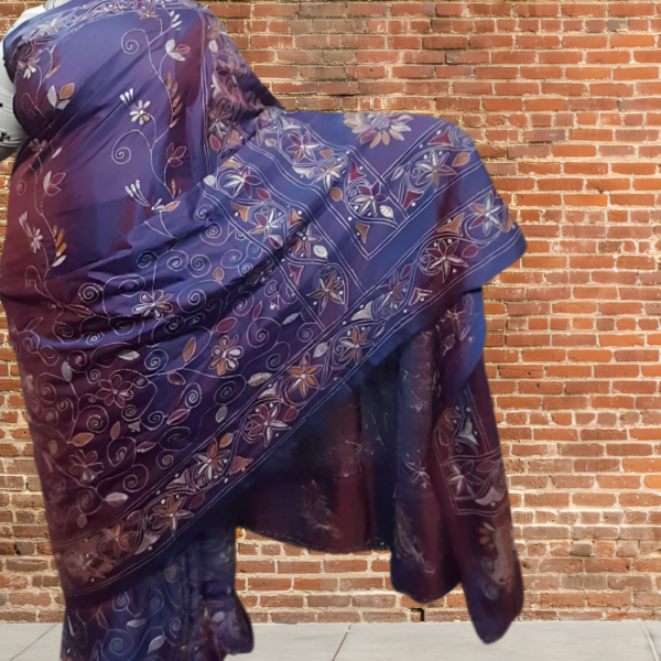 Kantha Stitch Saree